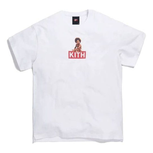 KITH x Biggie Classic Logo Crossover Logo Printing Short Sleeve Unisex White KH3675-101