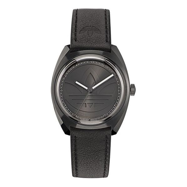 adidas Black Eco-Leather Strap Watch 'Black' AOFH225142I