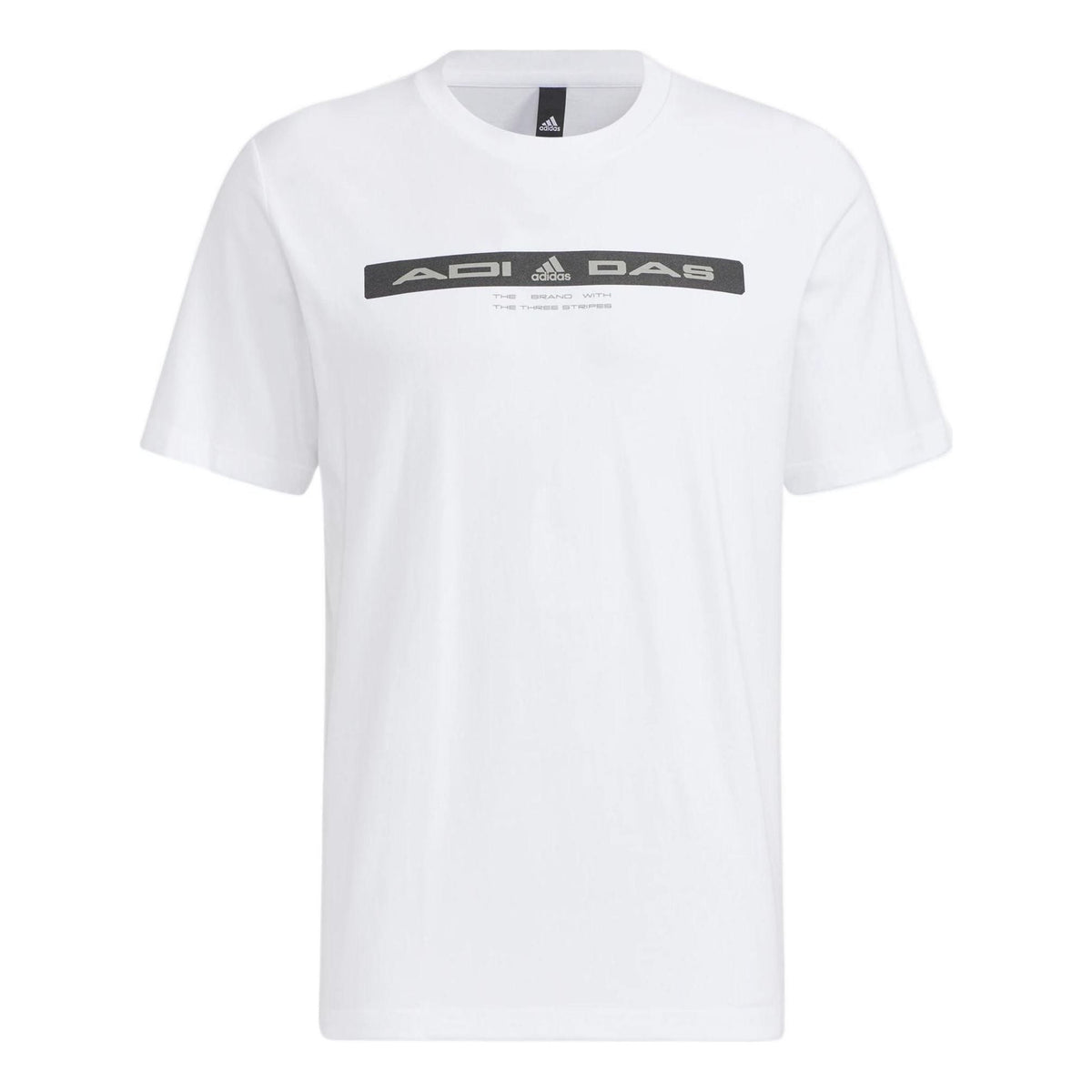 adidas TH Refbar Tee Alphabet Pattern Printing Sports Short Sleeve White HE9949