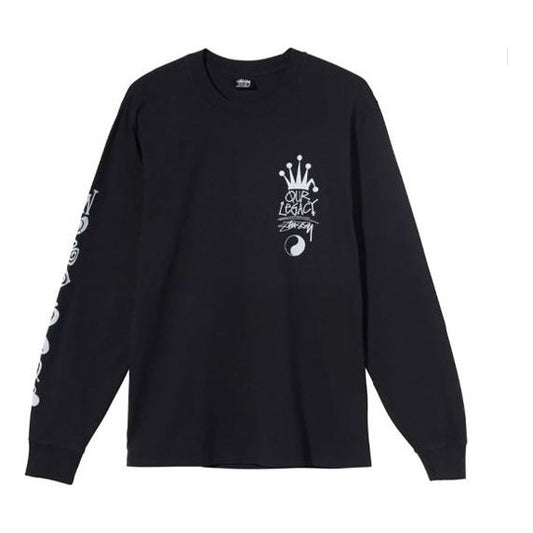 Stussy x Our Legacy Unisex Printing Swea Black STUSSY-SS21-473