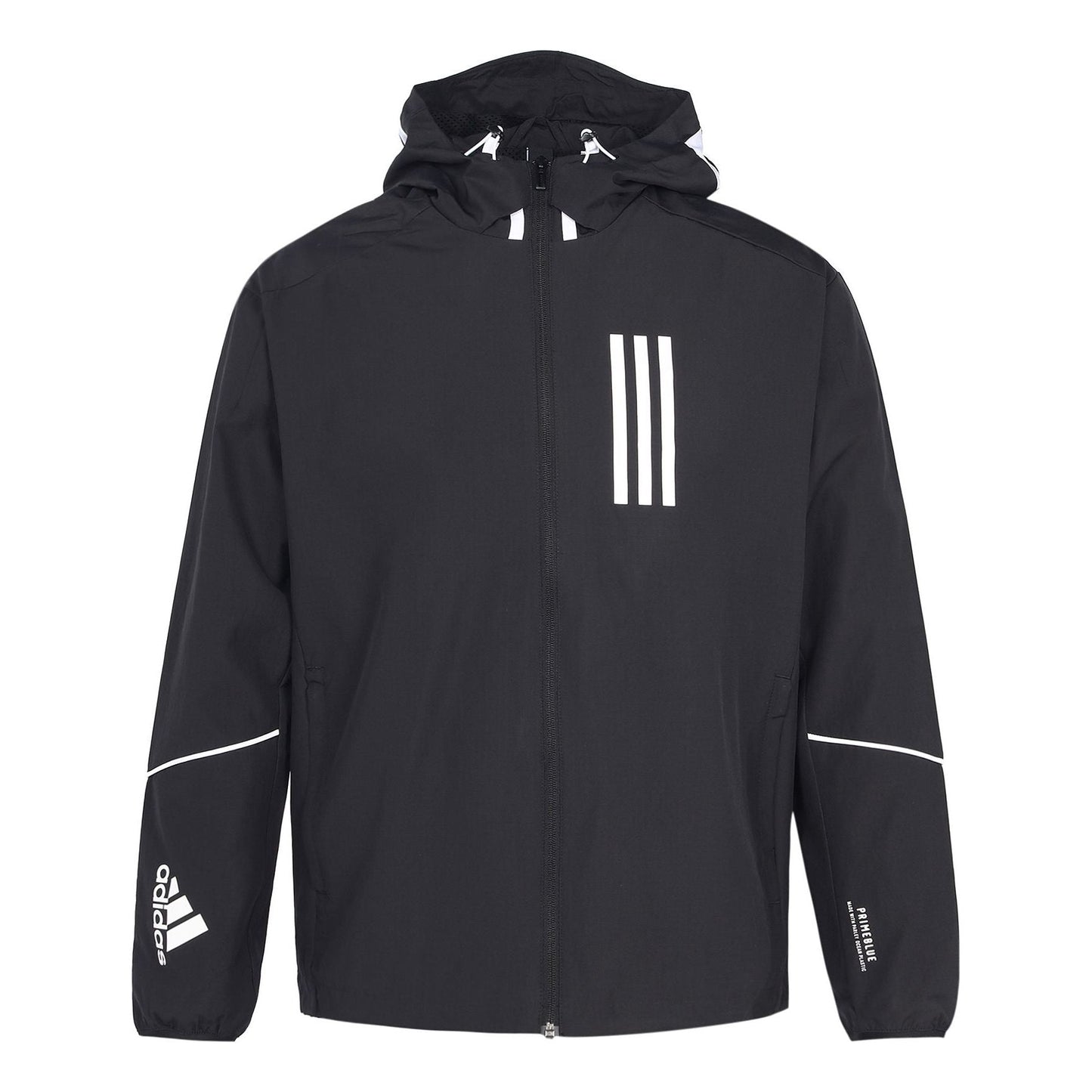 adidas W.N.D. Sports Stylish Hooded Jacket Black GF4015