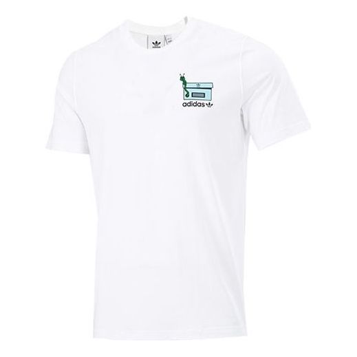adidas originals Men's Worm Chest Tee Logo White GN2147