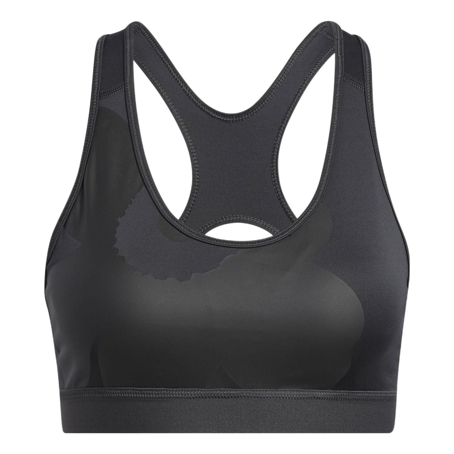 (WMNS) adidas x Marimekko Believe This Medium-Support Bra Asia Sizing 'Black' HA3376
