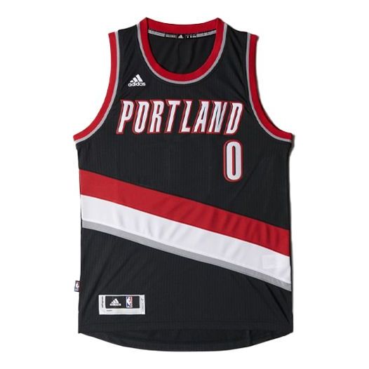 Men's adidas Lillard Fan Edition Black Jersey Asia Sizing A46238