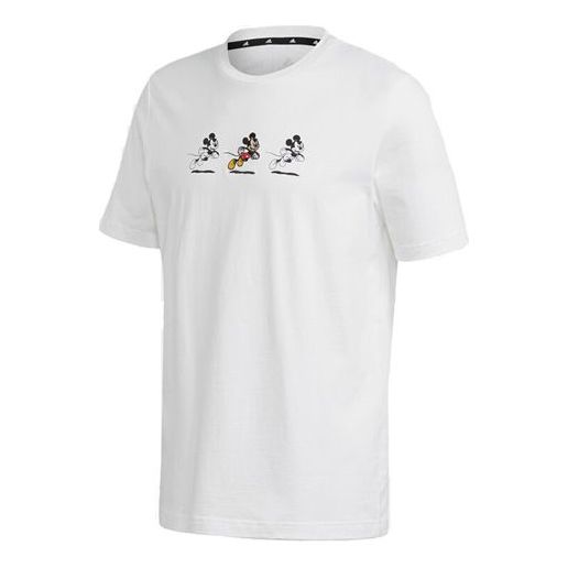 adidas Disney Mickey Pattern Short Sleeve White GL2224