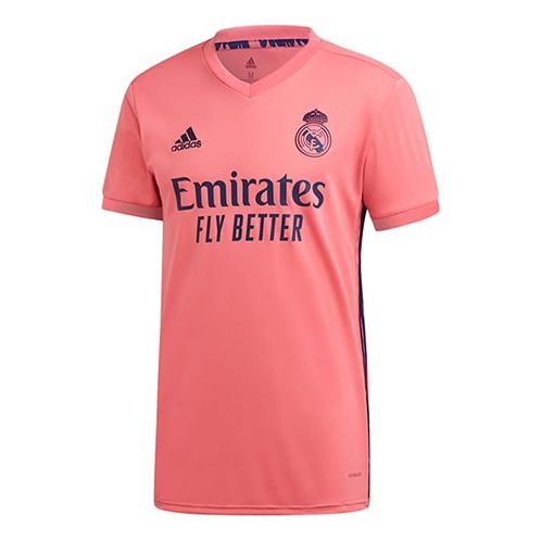 Men's adidas 20-21 Season Real Madrid Away Short Sleeve T-Shirt Pink GI6463