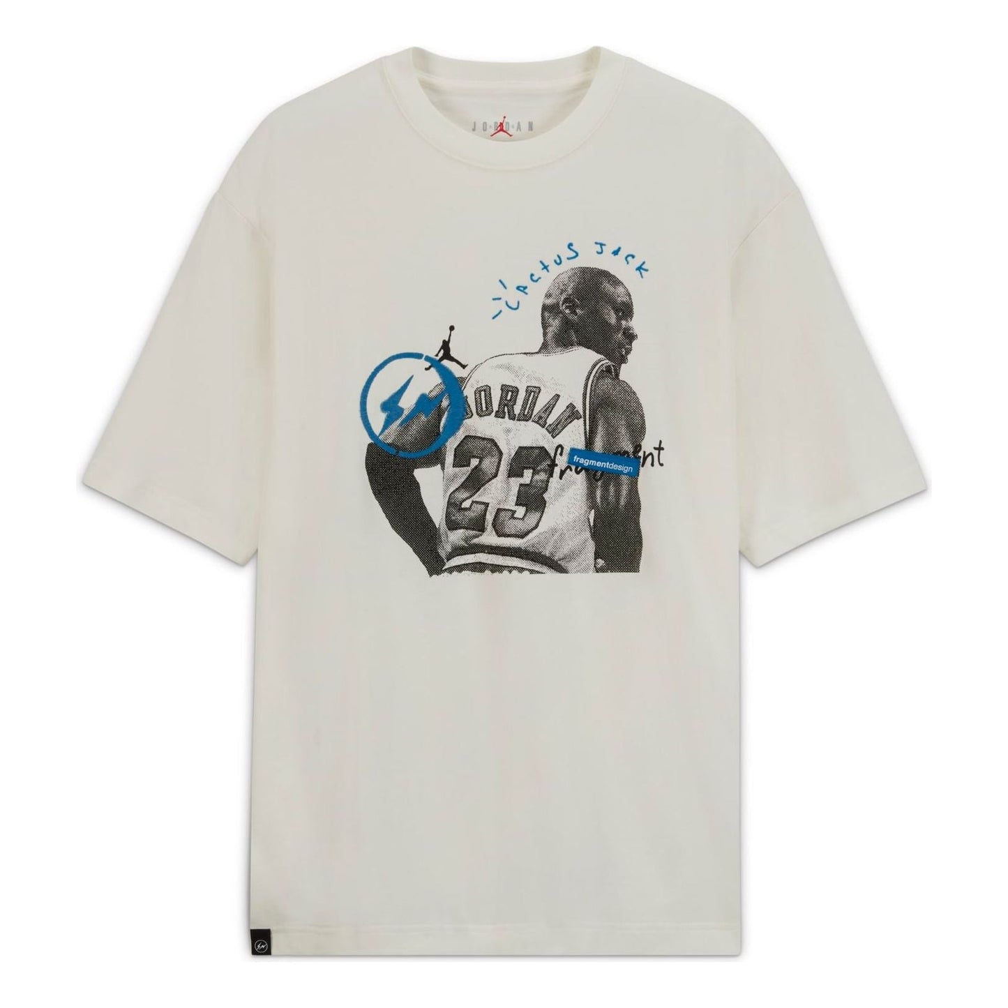 Air Jordan x Travis Scott x Fragment Design T-Shirt Asia Sizing 'White Blue' DJ0620-133