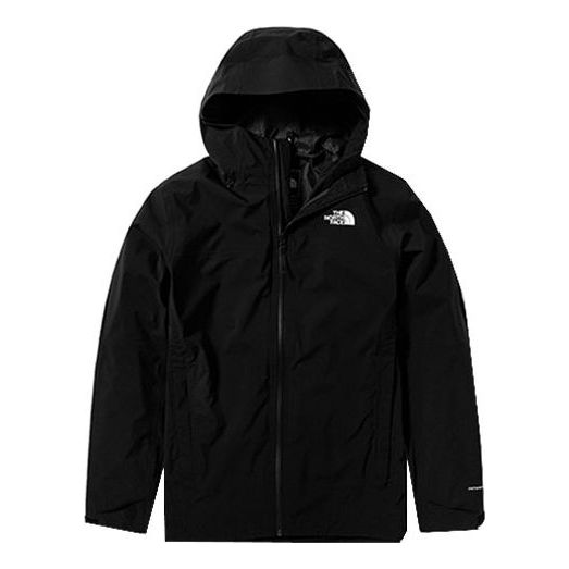 Men's THE NORTH FACE Outdoor waterproof Breathable Jacket Black 4N9R-JK3