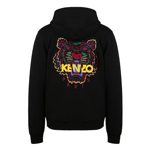 Men's KENZO Back Embroidered Zipper Black F965BL7214XA-99