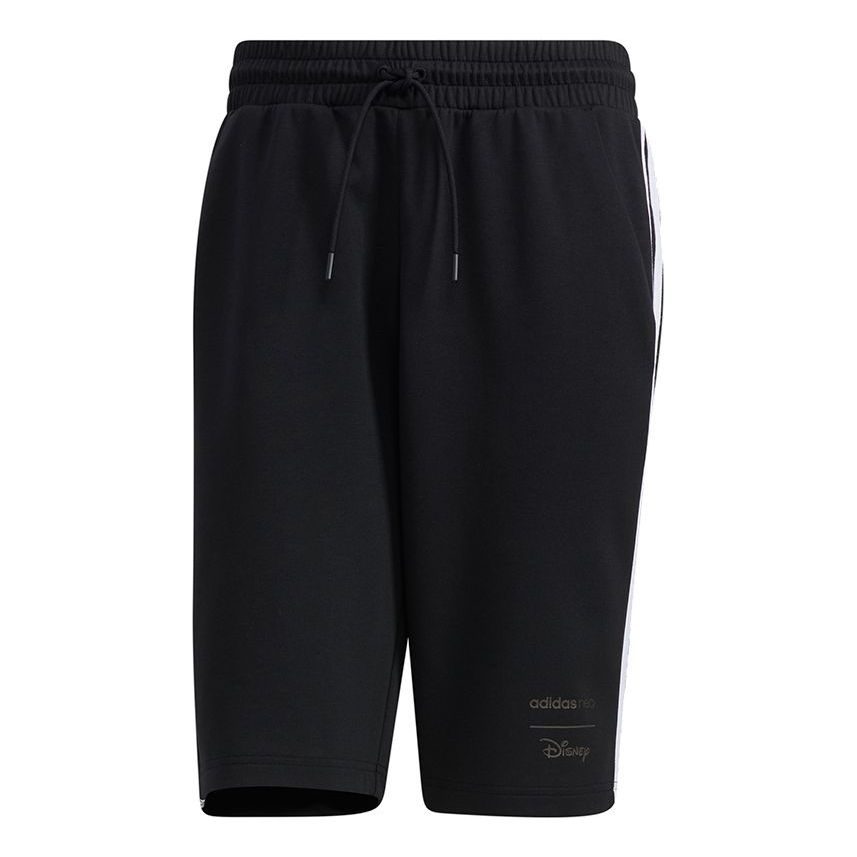adidas neo M Mf Short Mickey Pattern Stripe Sports Shorts Black HF0457