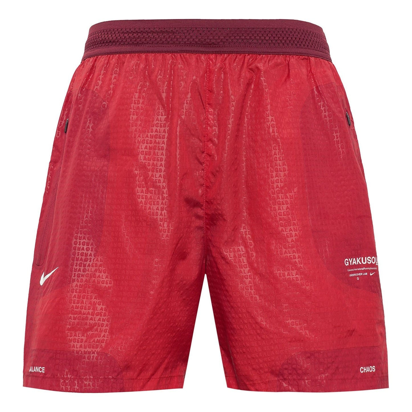 Nike x Gyakusou Logo Running Training Shorts Men's Red CU4389-677
