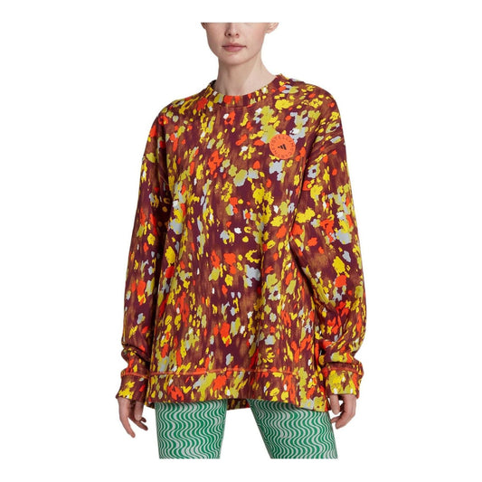 (WMNS) adidas By Stella McCartney Floral Print Sweatshirt 'Multi-Color' HI6067