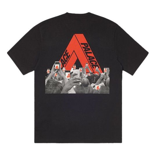 Men's PALACE Tri Phone Printing Short Sleeve Black P18TS116