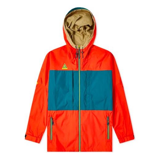 Nike x ACG Anorak 'Habanero Red Geode Teal Parachute Beige' AQ2294-634