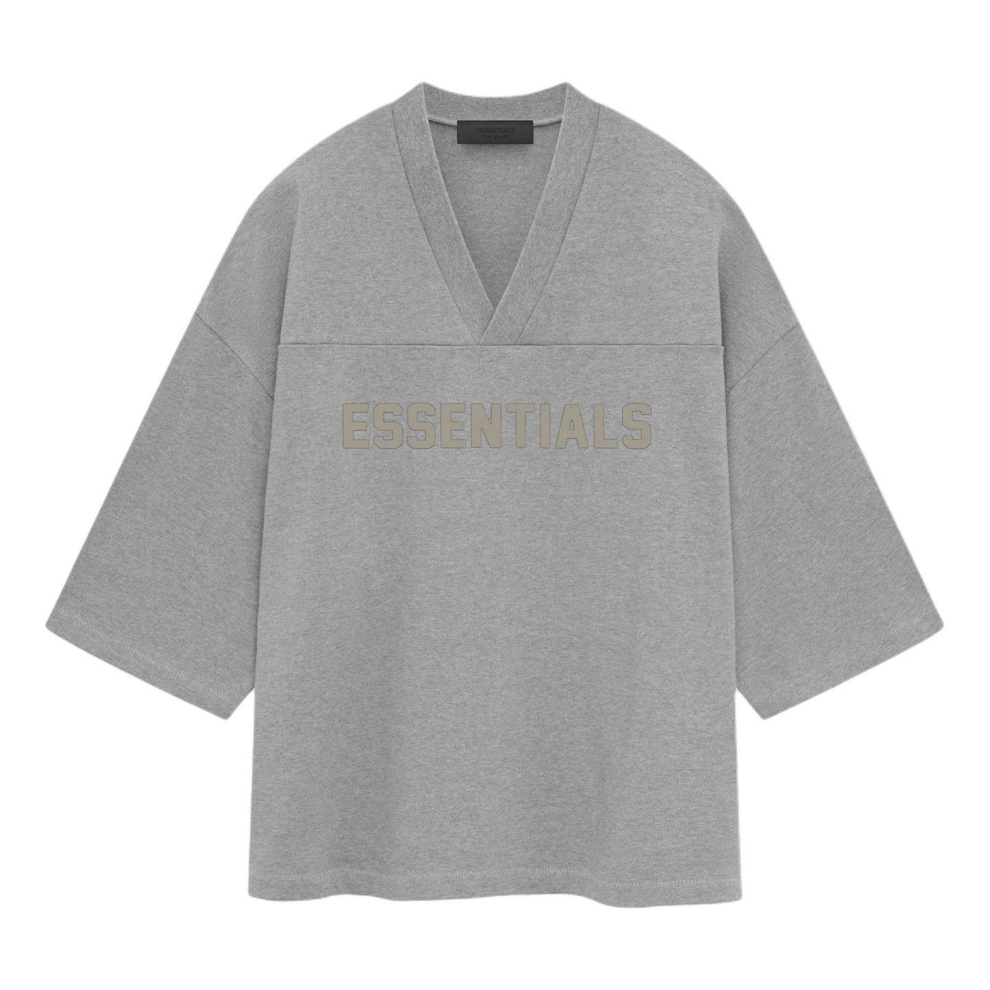 Fear of God Essentials SS24 Football T-Shirt 'Dark Heather Oatmeal' 125SP244103F
