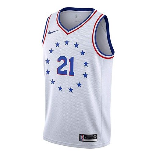 Nike NBA Philadelphia 76ers 21 Jersey 'White' BQ1173-102
