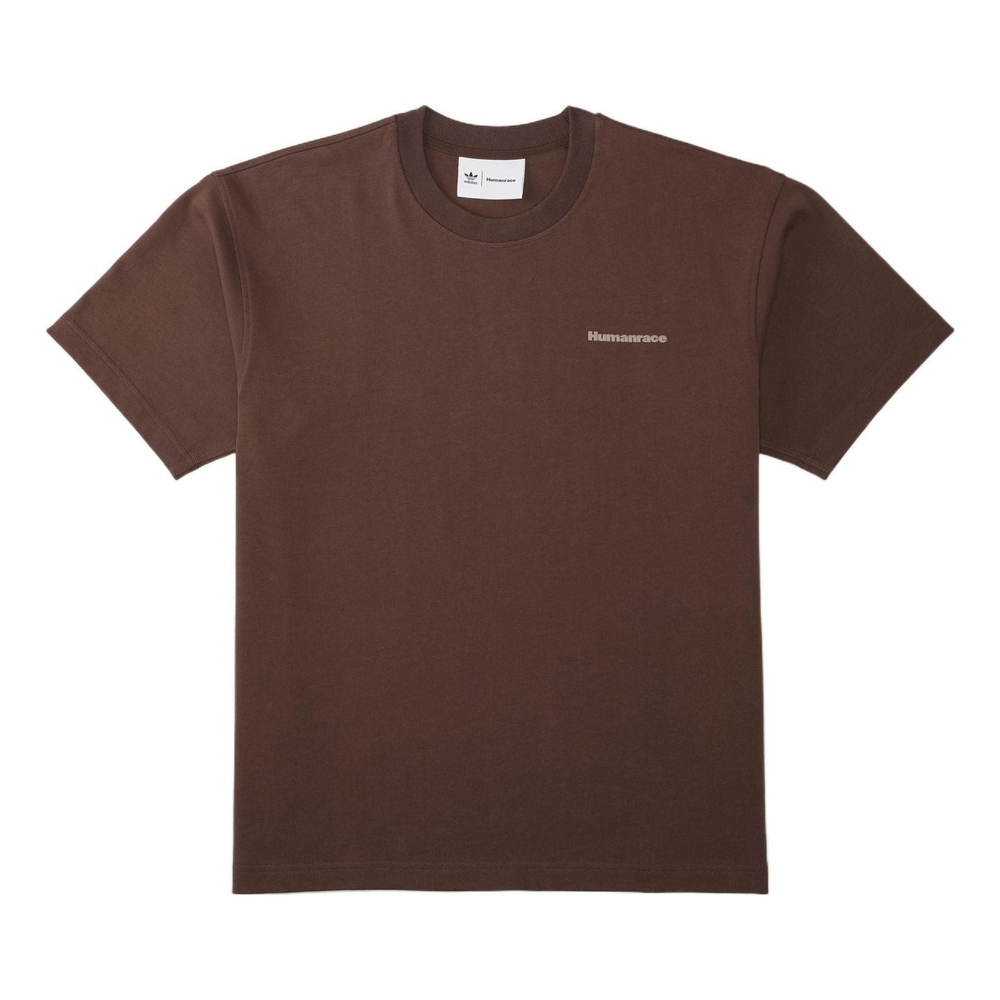 adidas x Pharrell Humanrace Small Logo T-Shirt 'Brown' HI2956