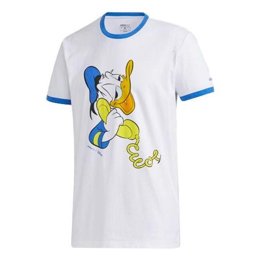 adidas neo Round Neck Sports Short Sleeve White GJ5631