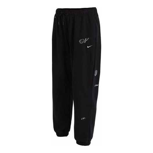 (WMNS) Nike Sportswear Icon Clash Oversized Casual Sports Lacing Breathable Long Pants/Trousers Black DD5043-010