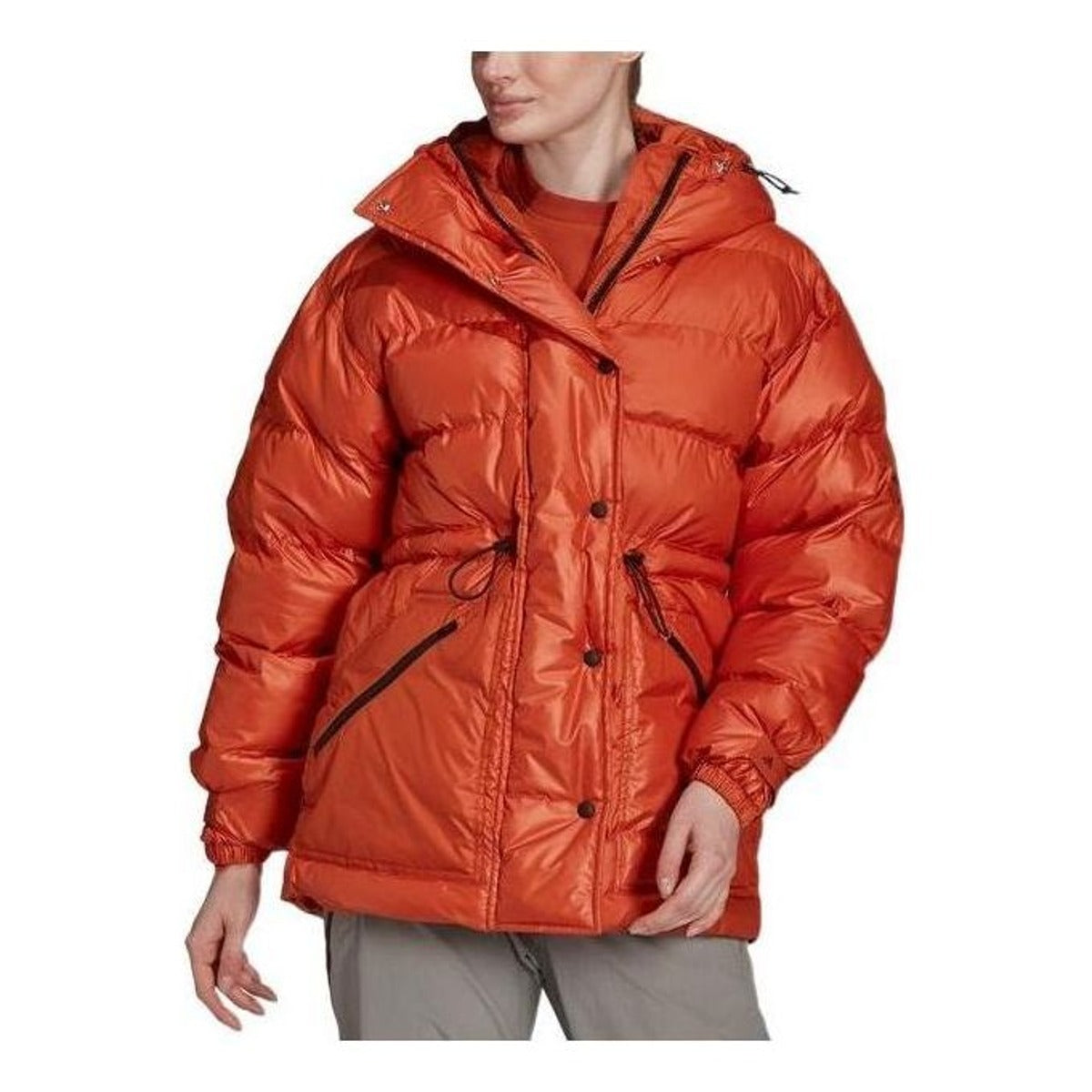 (WMNS) adidas Stella McCartney Mid Length Puffer Jacket Asia Sizing 'Copper' GU1601