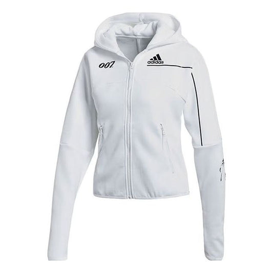 (WMNS) adida x James Bonds Z.N.E. Hoodie Asia Sizing 'White' GN6814