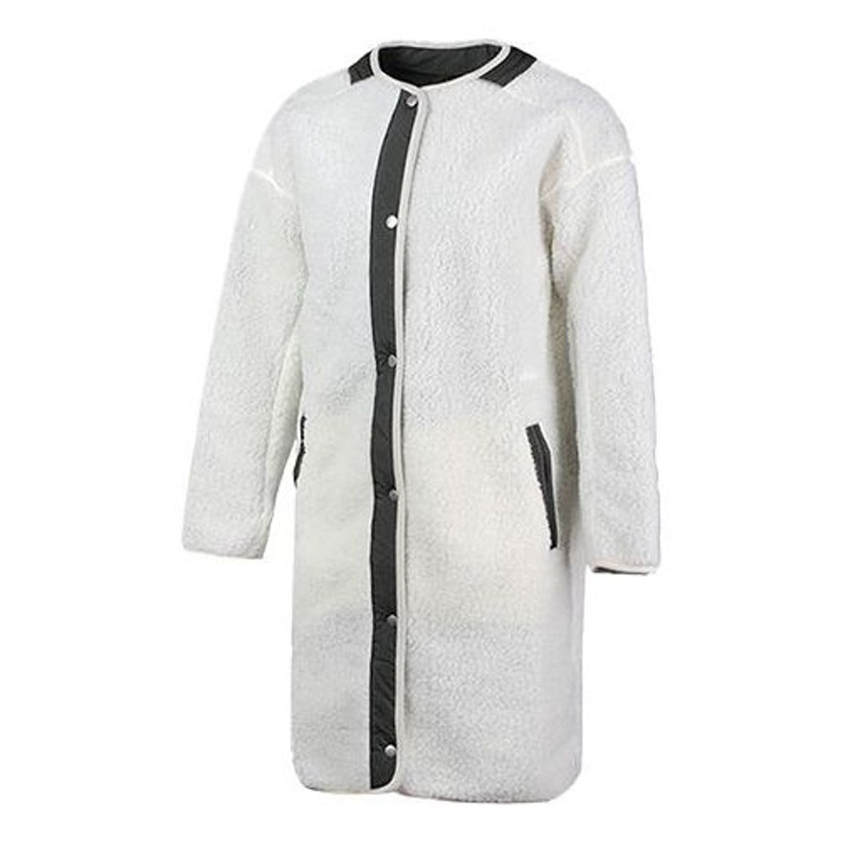 (WMNS) adidas Fleece Jacket  Asia Sizing 'White Black' ED1510