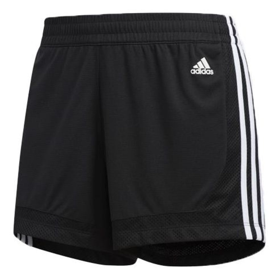 (WMNS) adidas 3-Stripes 5-Inch Mesh Shorts Asia Sizing 'Black White' EB3894