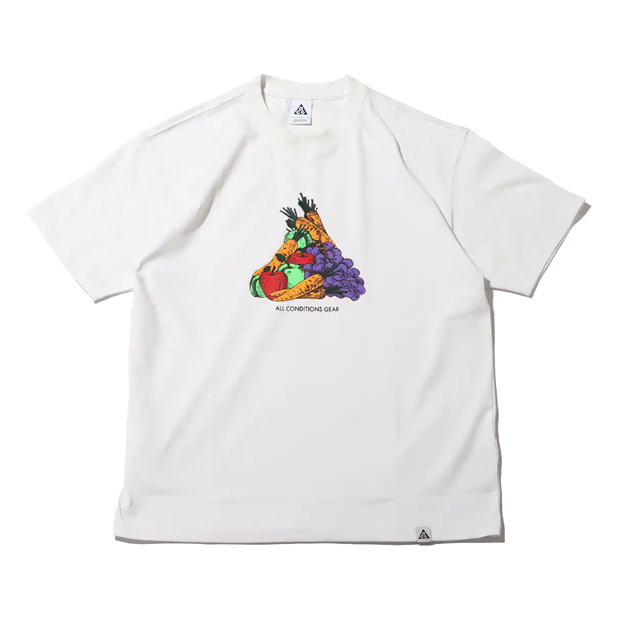 Nike x ACG Solid Color Cartoon Fruit Printing Round Neck Casual Short Sleeve White DQ4955-121