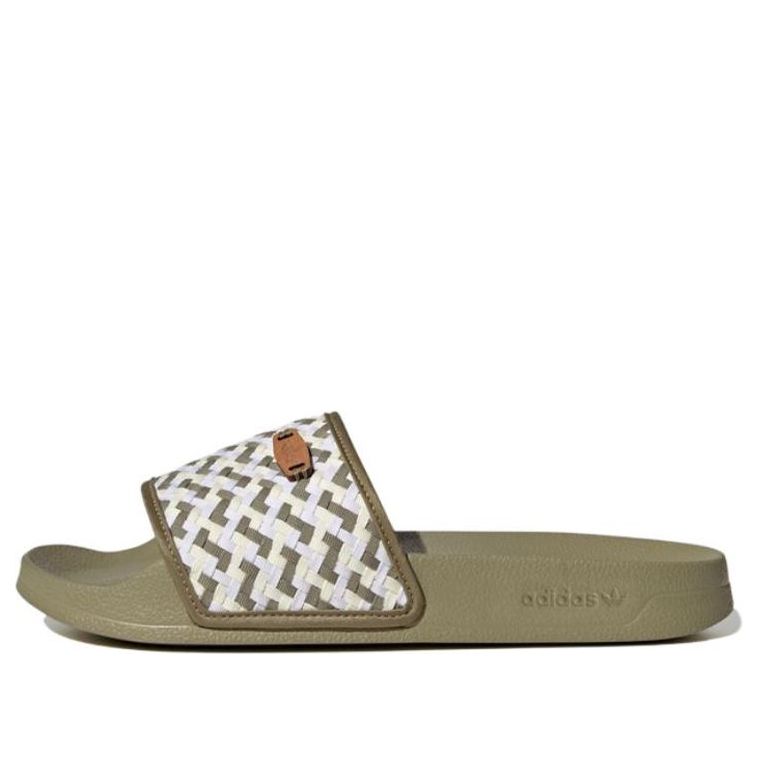 (WMNS) adidas Originals Adilette Lite Slides 'Olive Strata White' FZ5592