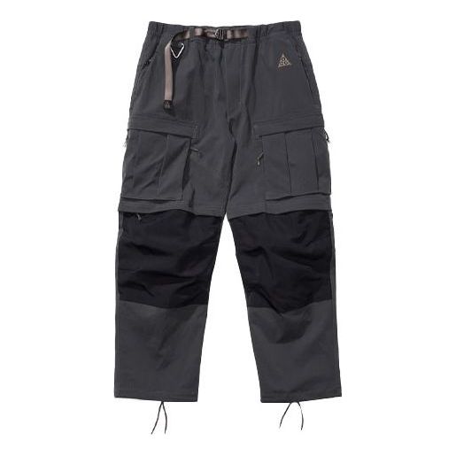 Men's Nike x ACG 2 In 1 Waterproof Functional Multiple Pockets Casual Bundle Feet Long Pants/Trousers Black CV0655-070