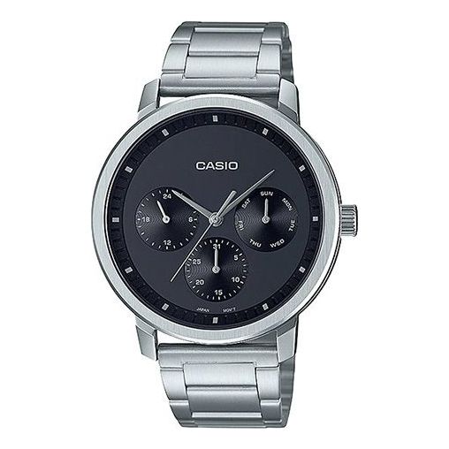 Casio Dress Analog Watch 'Black Silver Metallic' MTP-B305D-1EV