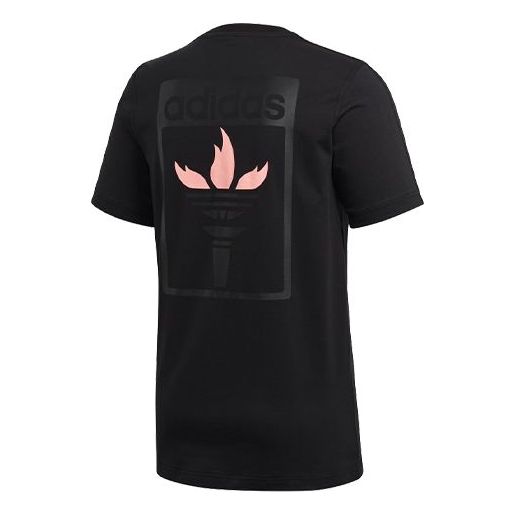 adidas originals Flame Printing Short Sleeve Black GK5904