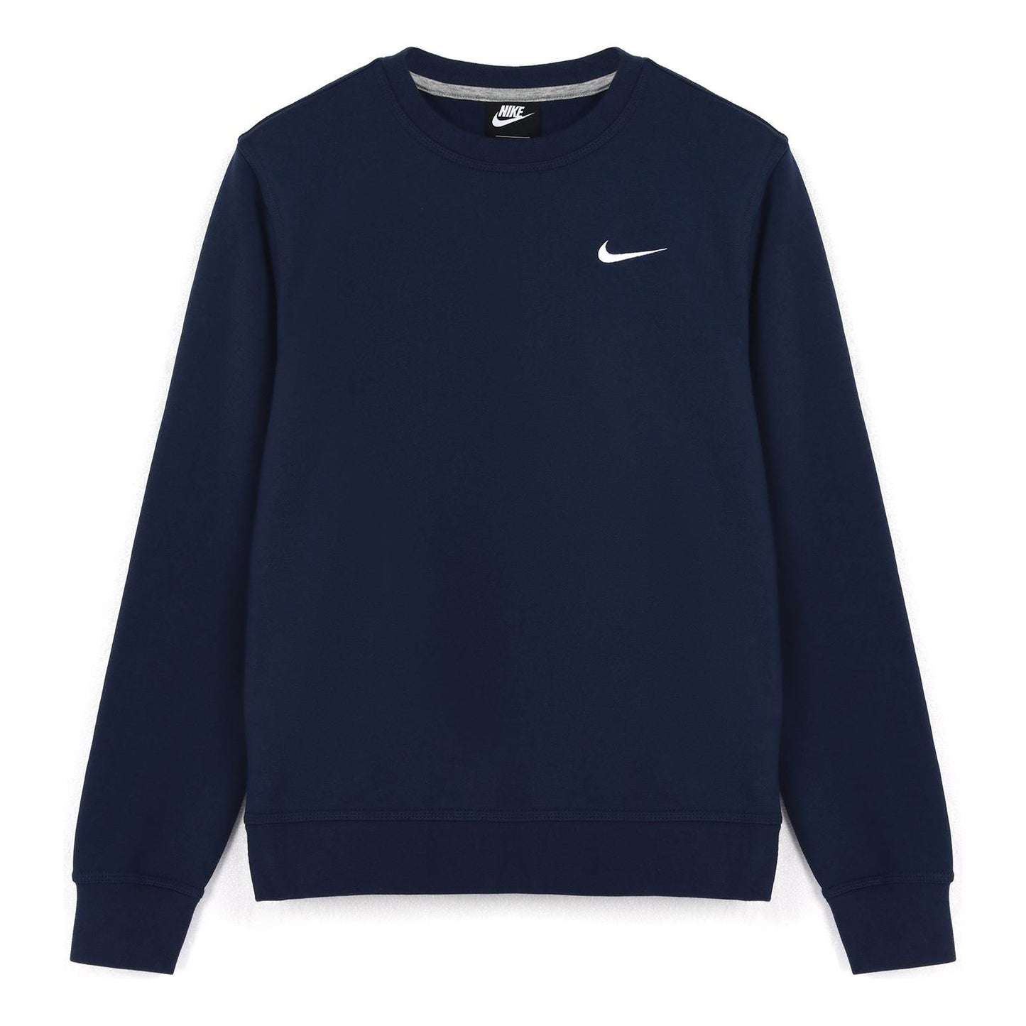 Men's Nike Knit Sports Fleece Lined Stay Warm Round Neck Pullover Blue 916609-410