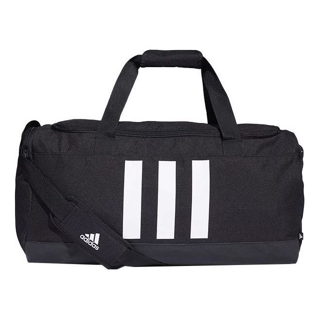 adidas Essentials 3-Stripes Duffel Bag Medium 'Black White' GN2046