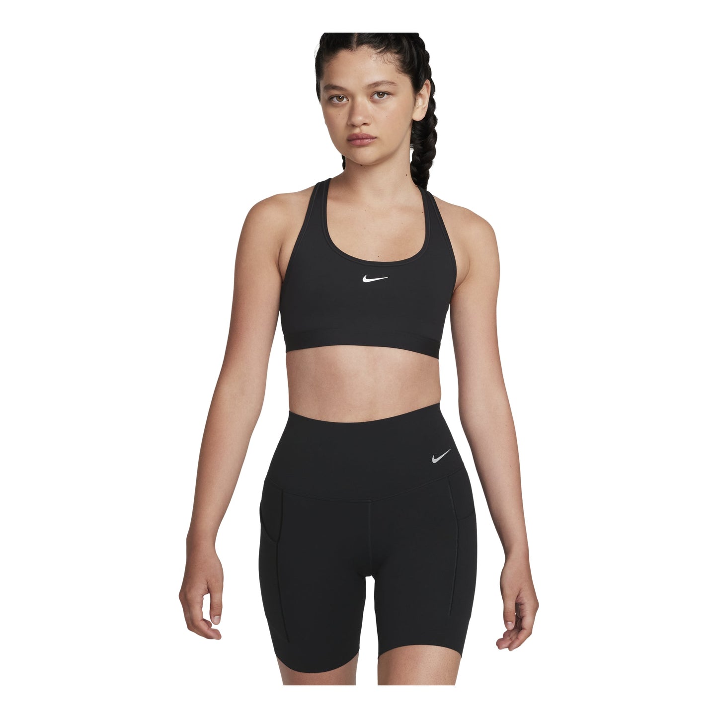 (WMNS) NIKE DRI-FIT UNIVERSA MEDIUM-SUPPORT SHORTS WITH POCKETS 'Black' DQ5995-010
