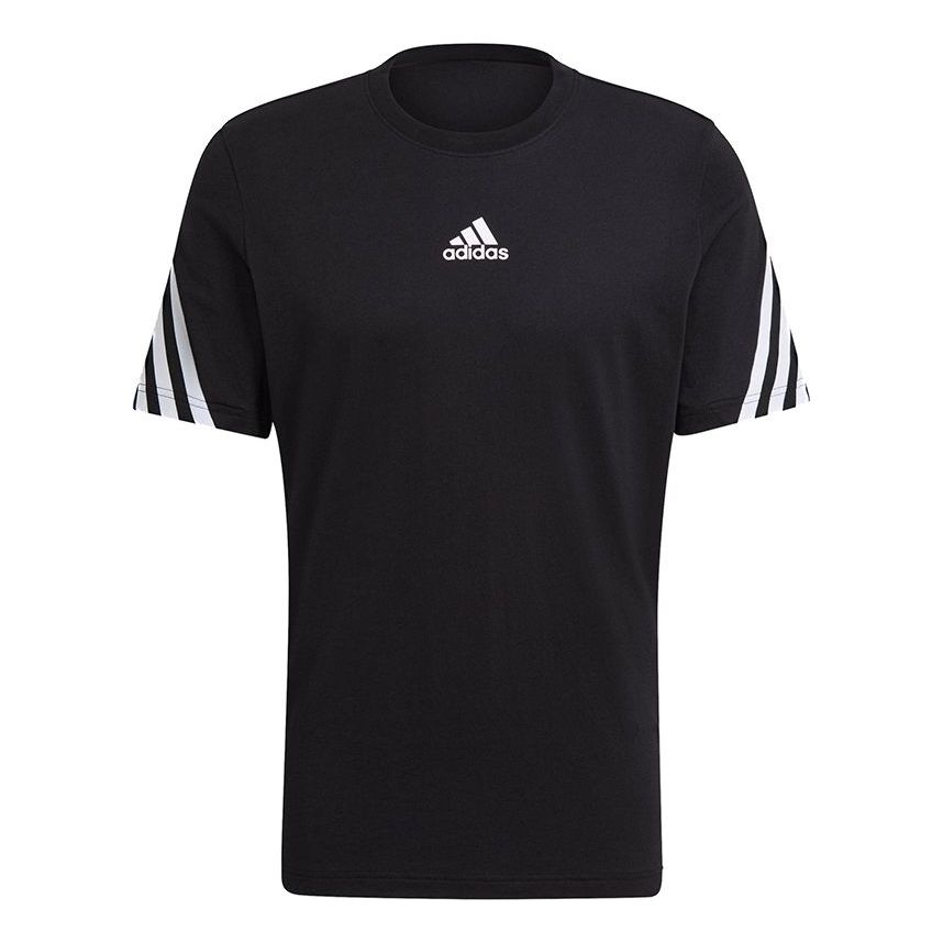 adidas M 3s Tape Tee Printing Sports Short Sleeve Black GP4118