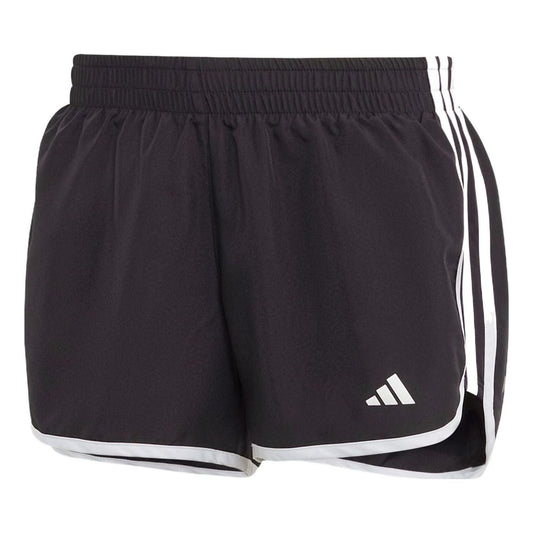 (WMNS) adidas Marathon 20 Running Shorts Asia Sizing 'Black White' IC5184