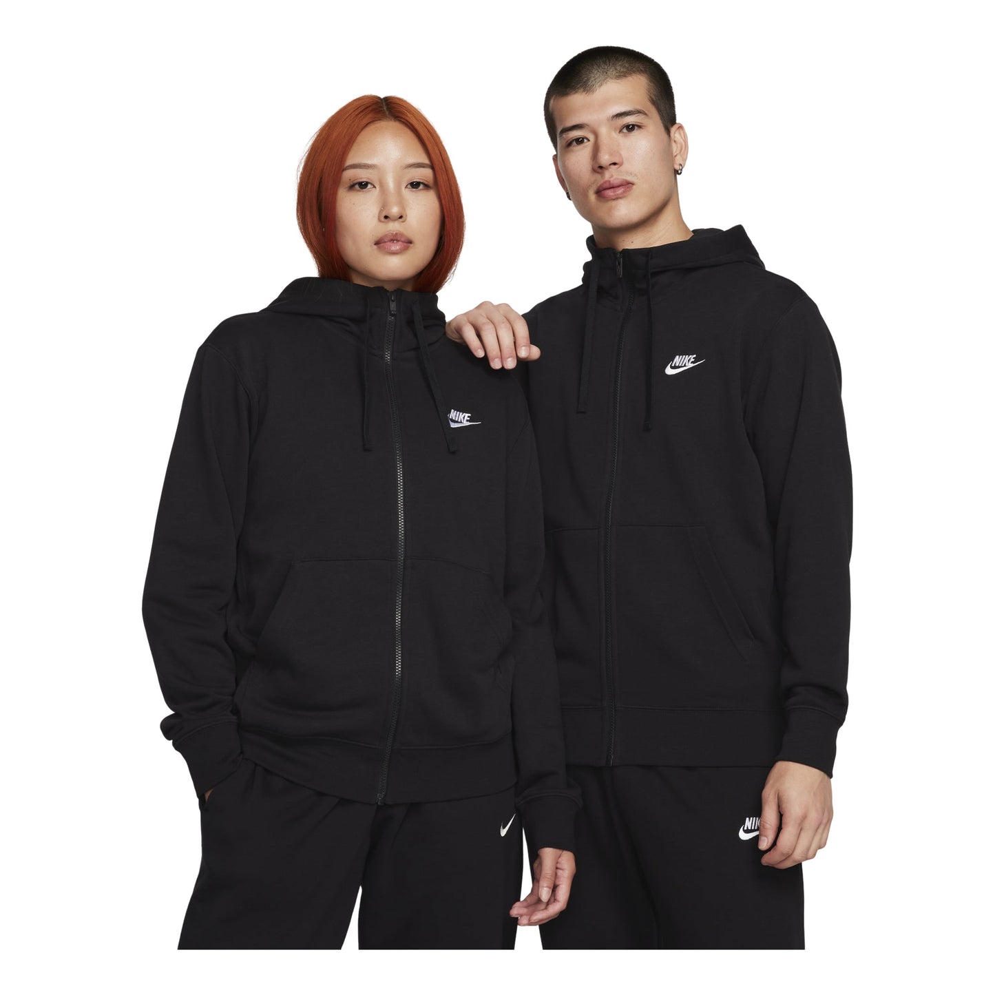 Nike Sweet Shirt Parka French Terry Full Zip Hoodie Black BV2649-010