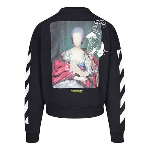 Off-White C/O Virgil Abloh Men'S Black Diag Mariana De Silva Over Sweatshirt OMBA035E19E300051088
