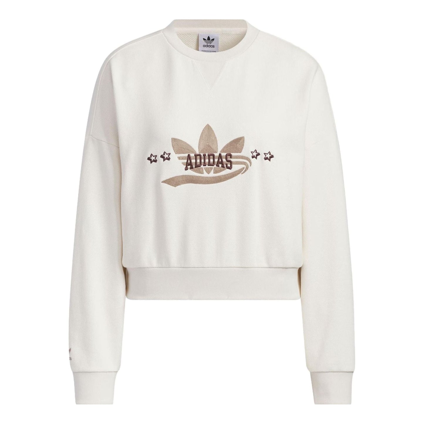 (WMNS) adidas originals Logo Sportswear Hoodie 'Beige' IN1054
