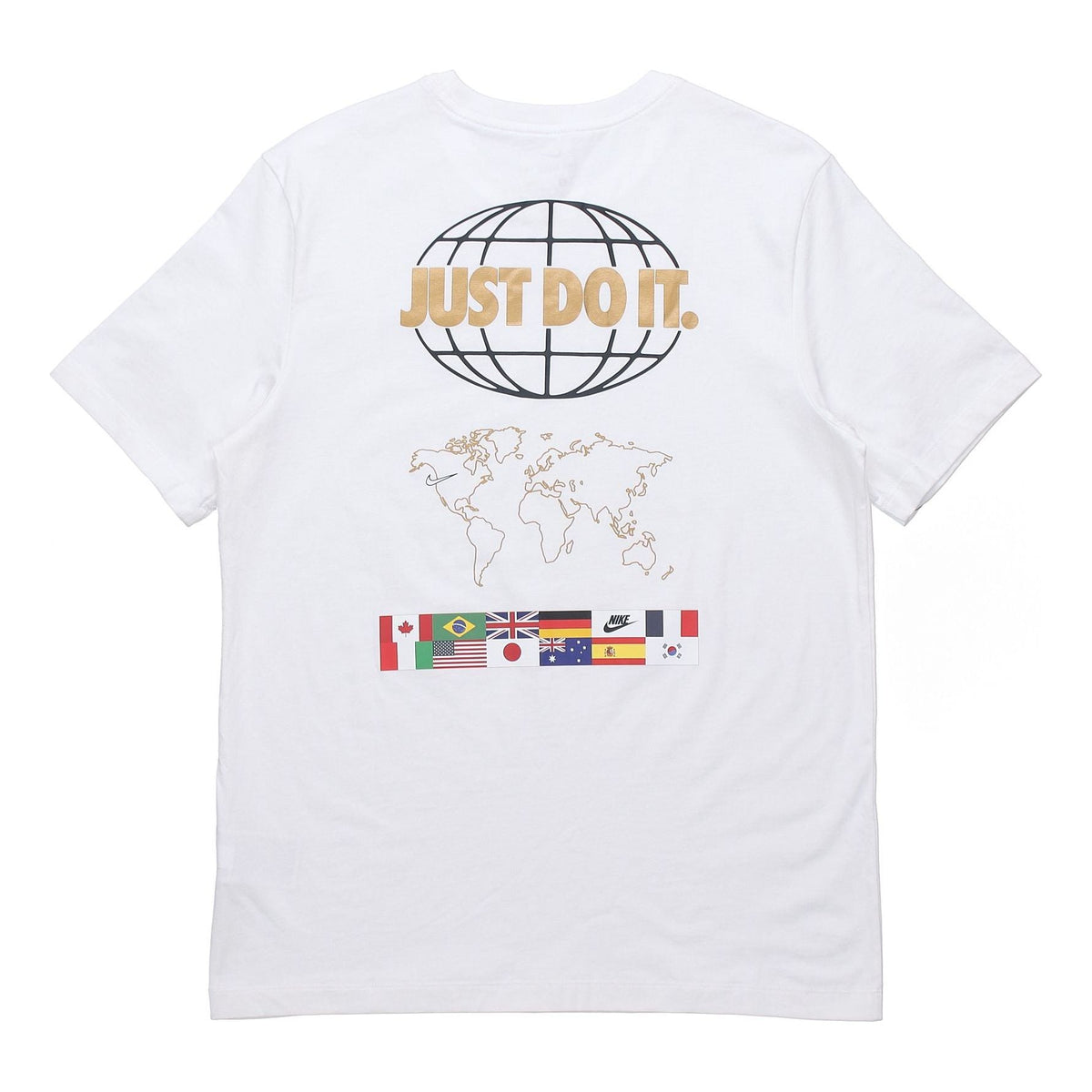 Nike Sportswear JDI Back Map National Flag Printing Short Sleeve White CT6554-100