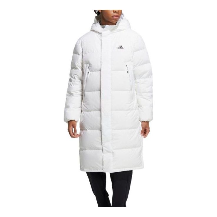 (WMNS) adidas Long Down Jacket 'White' HZ2600