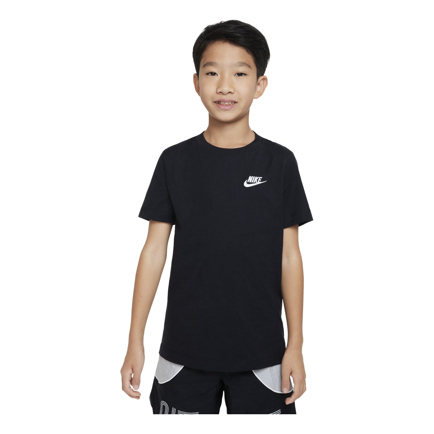 (GS) Nike Sportswear Logo T-shirt 'Black White' AR5254-010