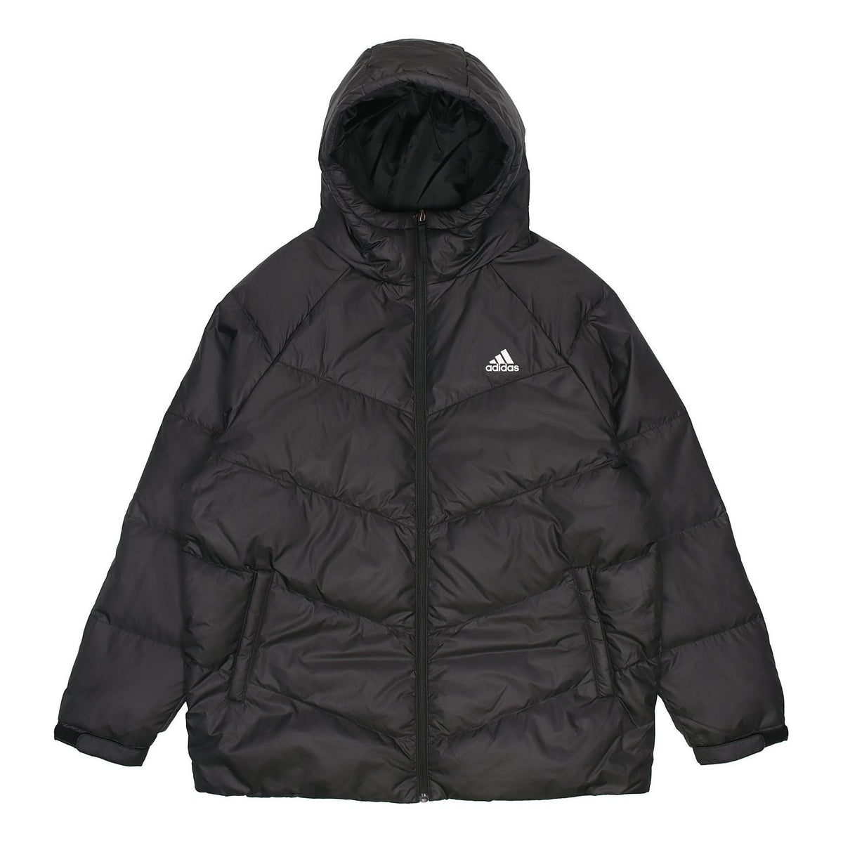 adidas Cb Down Jkt Casual Stay Warm Sports hooded down Jacket Black H20783