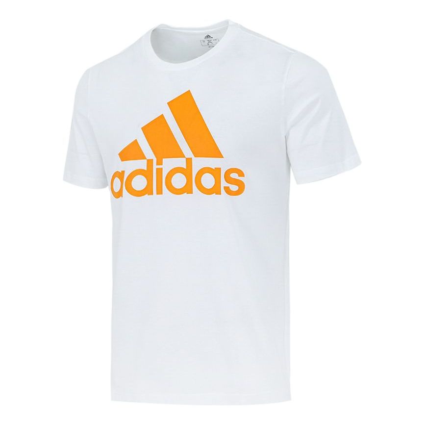 adidas Bl Sj T Logo Sports Short Sleeve Men's White H12173