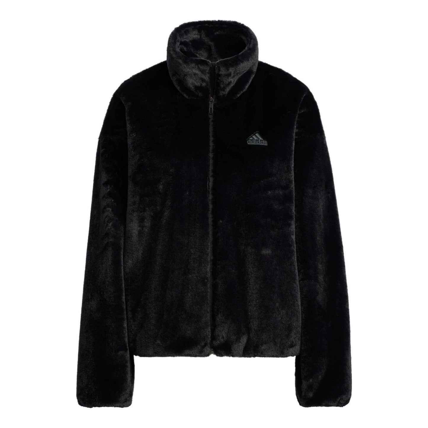 (WMNS) adidas Met Fur Jacket T1 Asia Sizing 'Black' HM7105