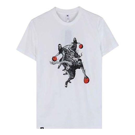 adidas Harden Mvmt Gu Printed TEE Men White DZ1872