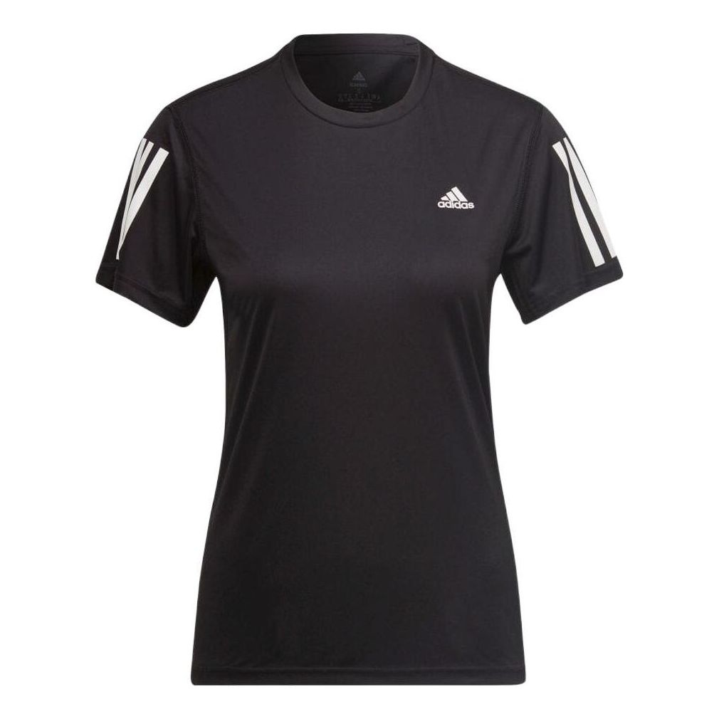(WMNS) adidas Own The Run T-Shirt Asia Sizing 'Black' H59274