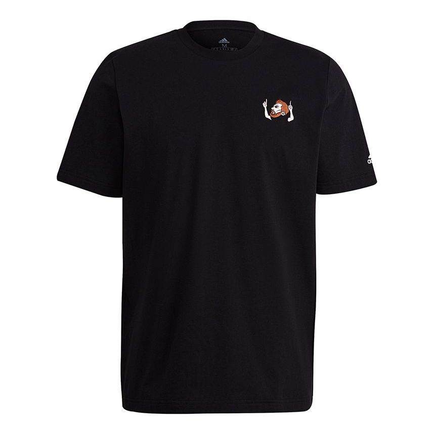 adidas Messi Icon Emb Soccer/Football Sports Short Sleeve Black HA5455