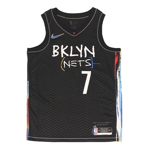 Nike NBA City Edition SW Brooklyn Nets Durant 7 Jersey 'Black' CN1713-010